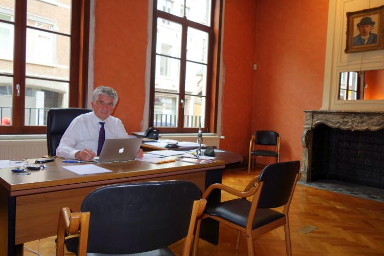 Siège de l'Institut Destrée: bureau du directeur général Philippe Destatte.